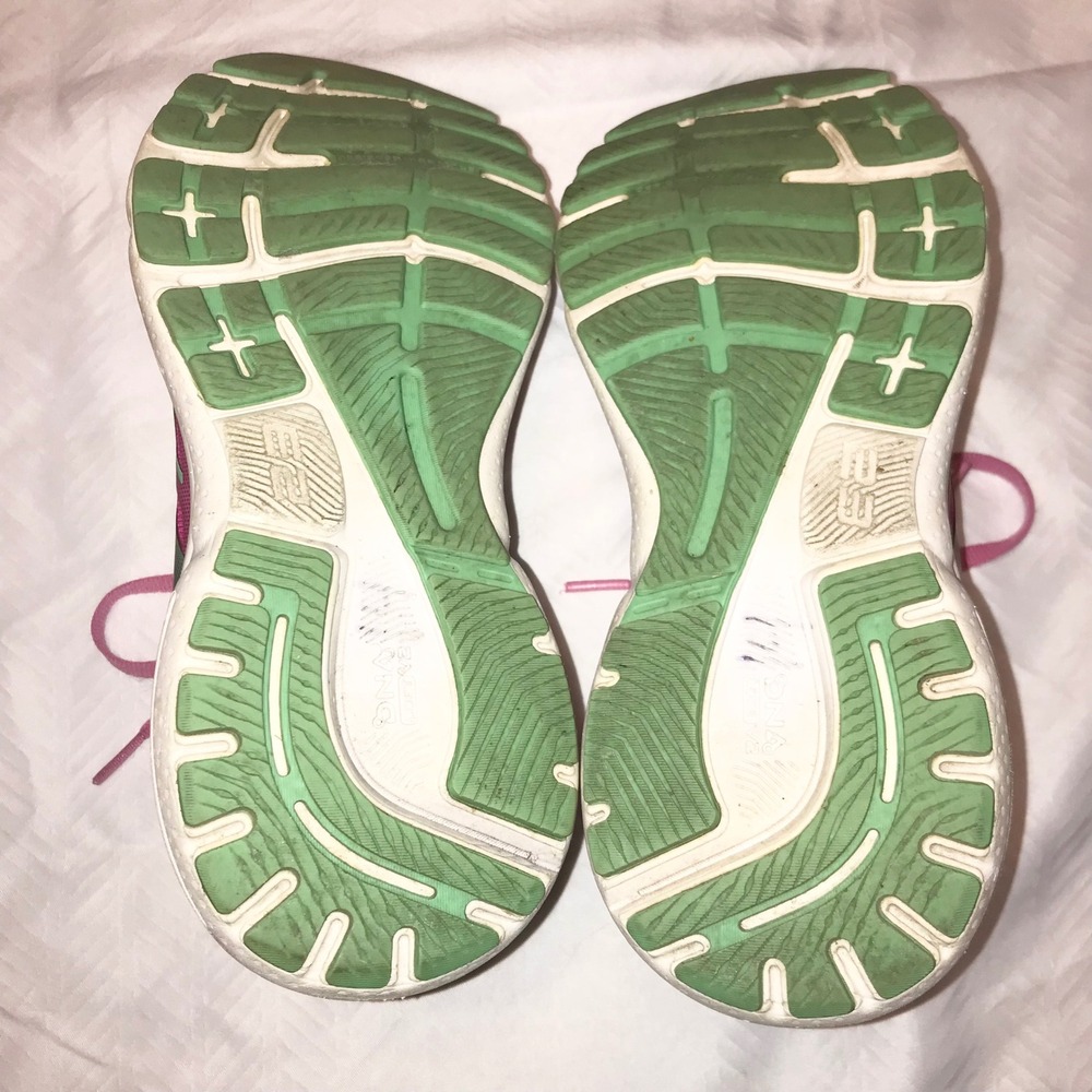 Brooks Adrenaline GTS 23 Pink Mint Green Running Shoes Womens 7.5 B  Walking - Picture 13 of 16